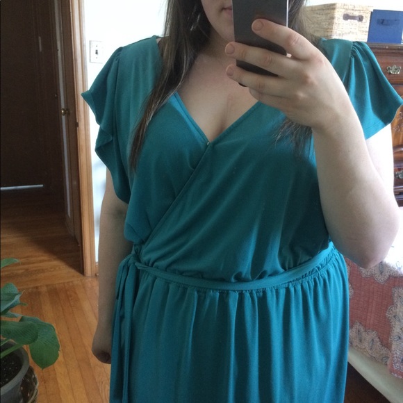 Mock Wrap Dress - Picture 2 of 3